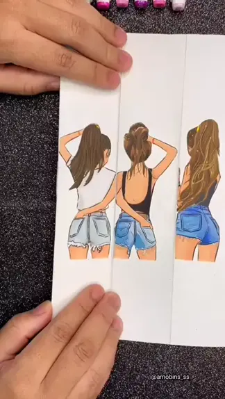 desenhos de amigas fáceis