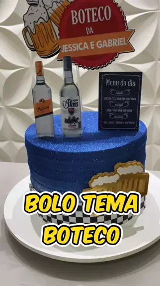 Bolo boteco feminino chantilly