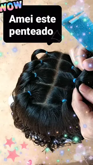 penteado de chucha infantil