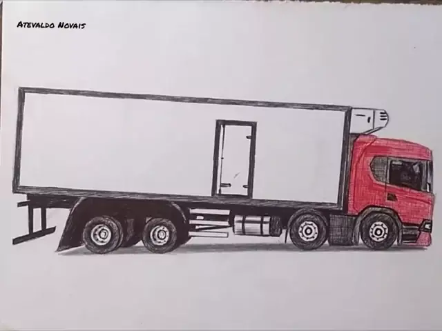 desenho do scania