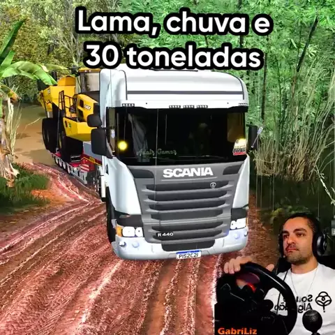 Gabríliz e o Simulador de caminhão Euro Truck Simulator 2 ETS2