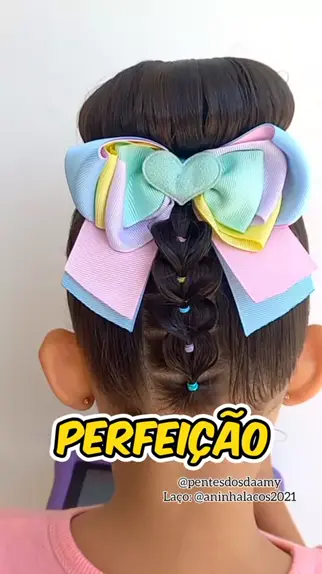 Penteado Infantil com Amarração e - Mania de Penteado