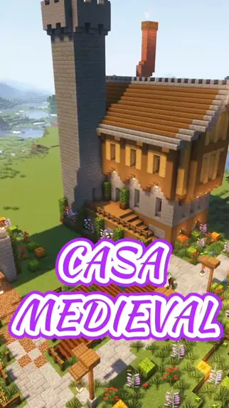 Casa medieval/simple medieval house : Craftxing #minecraft