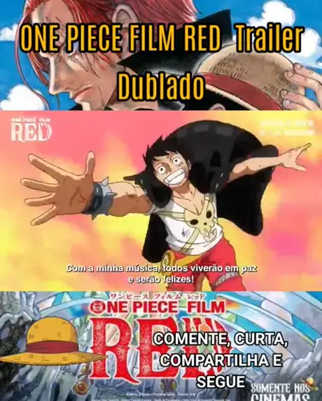 ONE PIECE FILM RED - Teaser Trailer Dublado 