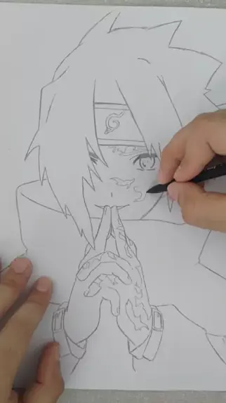 Desenho do sasuke #sasuke #uchiha #sasukeuchiha #desenho