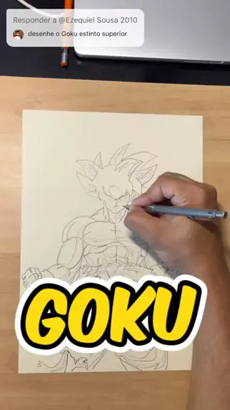 🔥Como desenhar o GOKU INSTINTO SUPERIOR🔥