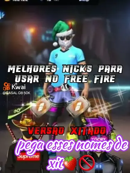 nicks para free fire versão xitado