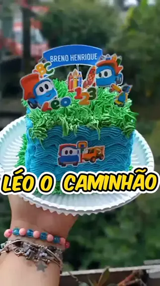 Léo o caminhão  Cake, Birthday, Birthday parties