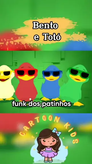 Bento e Totó - Funk do Patinho (Desenho Infantil) 