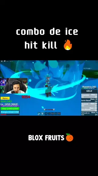 combo de ice com ponto em espada blox fruit