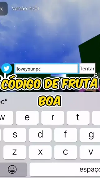 blox fruit código de chover fruta