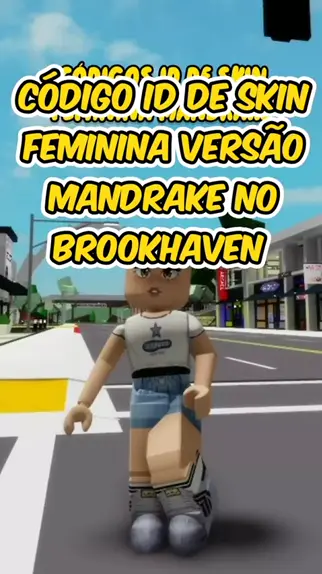 skin de mandrake brookhaven feminina