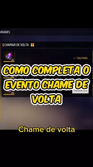 como zerar o evento chame de volta no free fire