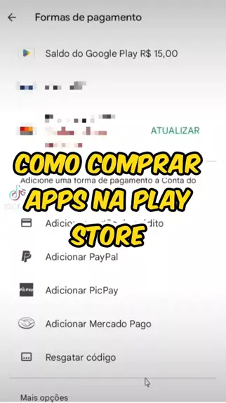 Como comprar gift card da Google Play pelo PicPay