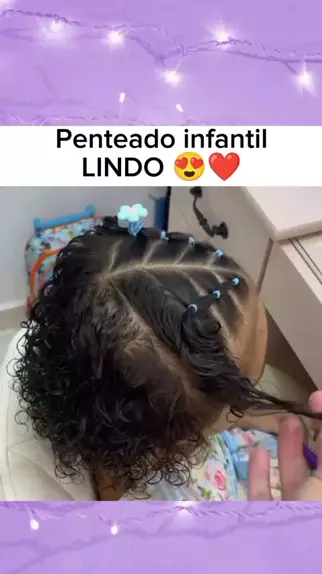 Penteado Infantil Coração com Ligas 💖