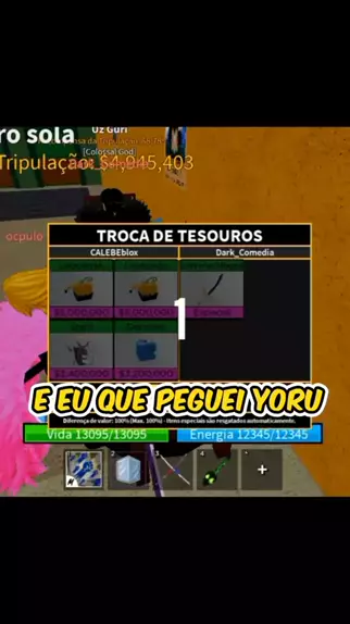 ÚNICO MÉTODO PARA CONSEGUIR *YORU GRÁTIS* NO BLOX FRUITS!! 