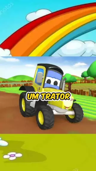 O Grande Trator Azul 🚜 Aprenda os animais 🐱 HeyKids - Música Infantil 