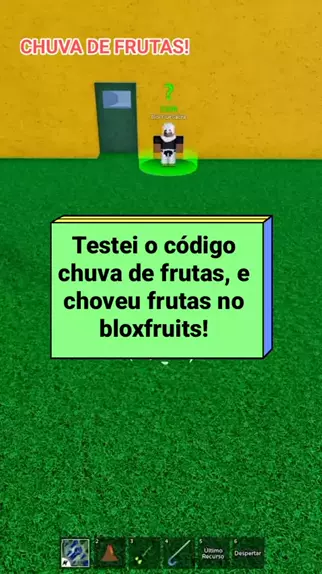 blox fruit código de chover fruta