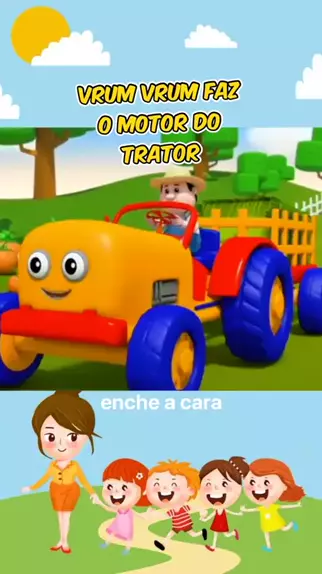 O Grande Trator Azul 🚜 Aprenda os animais 🐱 HeyKids - Música Infantil 