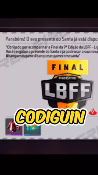 RESGATE AS SKINS FINAL DA LBFF, CODIGUIN INFINITO, NOVO EMOTE