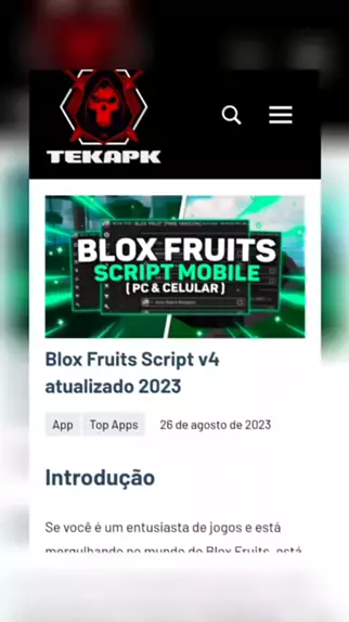 Download Script Blox Fruits 2023 Mobile