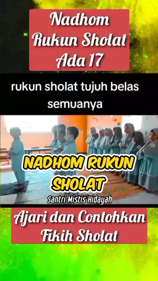teks rukun sholat 17 semuanya | Discover