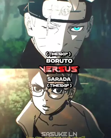 SARADA VISUAL TIMESKIP REVELADO  BORUTO TWO BLUE VORTEX 