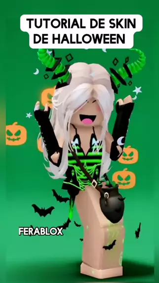 Skin feminina com robux🎃halloween🎃 #skin #roblox #halloween