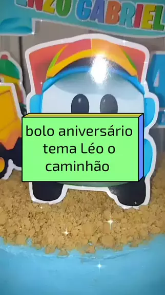 BOLO LÉO O CAMINHÃO EFEITO CACHEPOT 