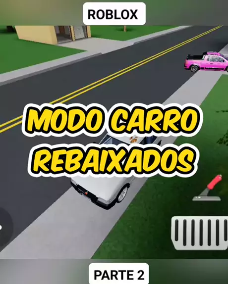 JOGO com CARROS REBAIXADOS no ROBLOX!! 😲🚗 