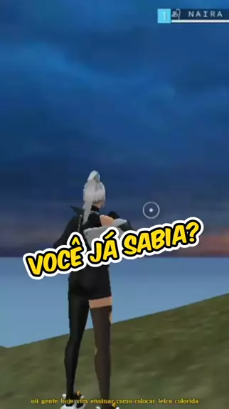 Como colocar letra colorida no Free Fire