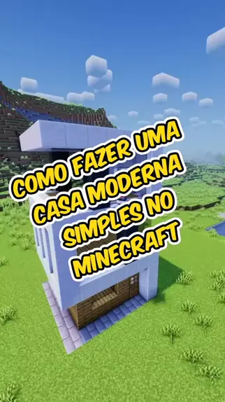 Casa moderna simples #fy #minecraft