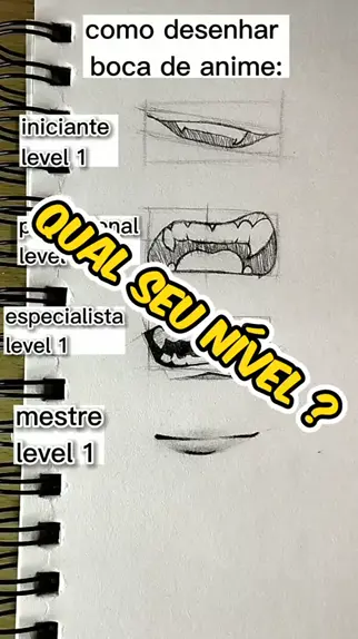 como desenhar boca de anime masculino