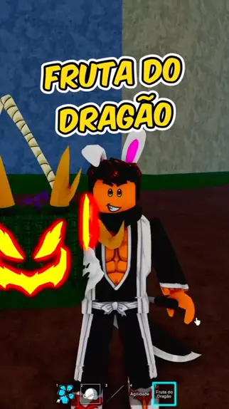 MUITO INSANA! COMI A DRAGON PELA PRIMEIRA VEZ NO BLOX FRUITS 