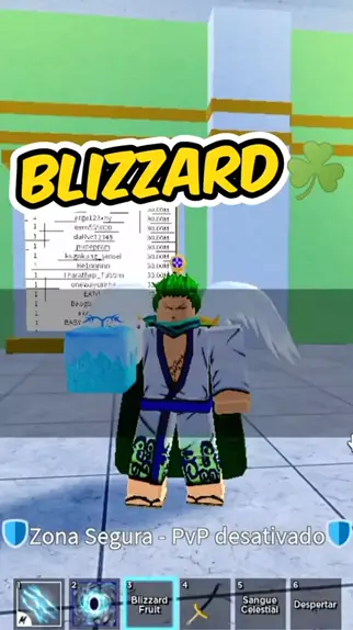 Roblox Blox Fruits Blizzard Fruit