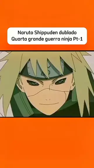 MINATO VS TOBI DUBLADO EM PORTUGUÊS, NARUTO SHIPPUDEN DUBLADO #naruto