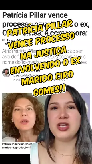 FOFOCA DA BOA FOFOCADABOA . udio original criado por FOFOCA DA BOA. PATR CIA PILLAR VENCE UM PROCESSO NA JUSTI A ENVOLVENDO SEU EX ESPOSO CIRO GOMES famosos fy noticias fofocas processo