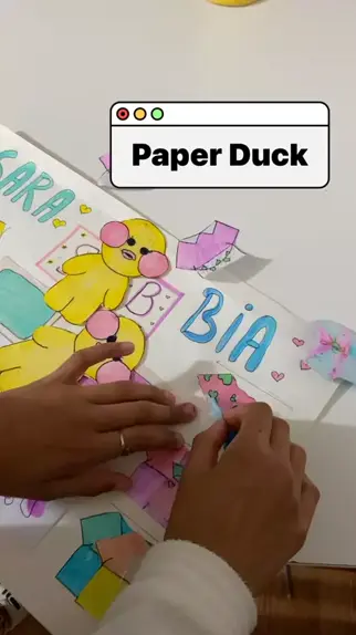 foto de paper duck para desenhar