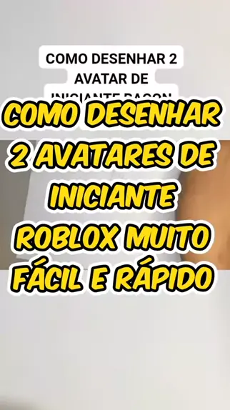 como desenhar um boneco de roblox