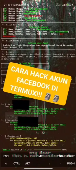 CARA HACK AKUN FACEBOOK DI TERMUX!!! yang mau tuto ...| Kwai