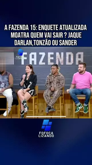 ENQUETE – Quem deve ficar em 'A Fazenda 15': Sander, Darlan ou Tonzão?