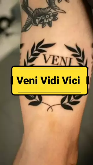 Veni Vidi Vici tattoo