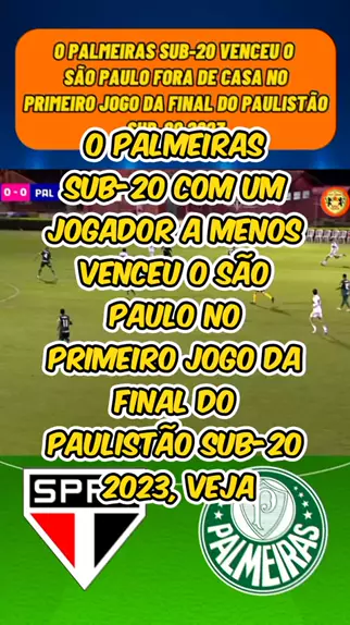 PALMEIRAS x SÃO PAULO - Paulistão Sub-20 (FINAL - Jogo de Volta)