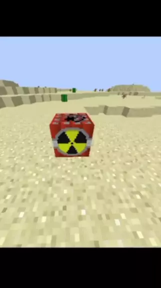 Minecraft mod, industrial craft nuke #minecraft #mod #fy #teste #nuke