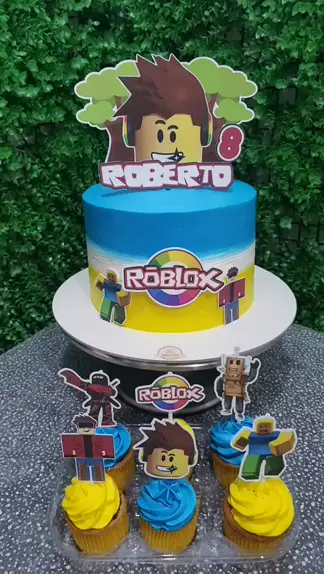 Topo bolo roblox feminino png