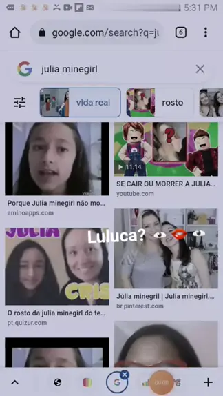 𝑩𝒆𝒍𝒍𝒂☏︎need friends on X: Todo mundo animadaço porque viu o rosto da Julia  minegirl, há uns anos atrás a Júlia ela fez uma live mostrando o rosto dela  porém as pessoas tacaram