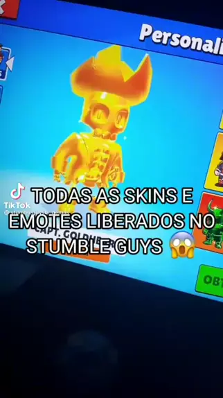 stumble guys todas as skins e emotes download atualizado