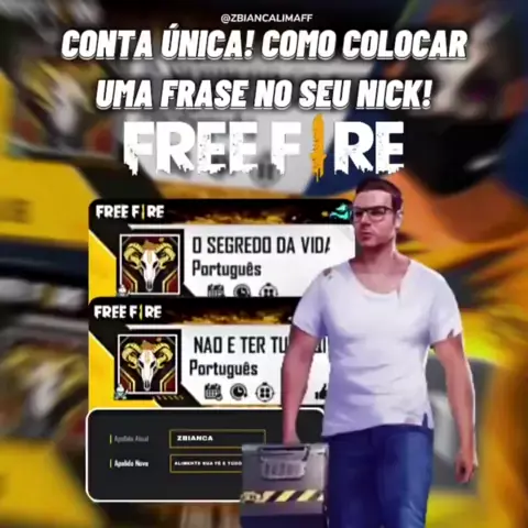 APRENDA! COMO DAR ESPAÇO NO NOME DO FREE FIRE 2021 - COMO DAR ESPAÇO NO  NICK DO FREE FIRE - NANDO FF 