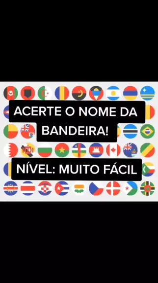 QUIZ BANDEIRAS - Impossível acertar todos #quiz #quizz