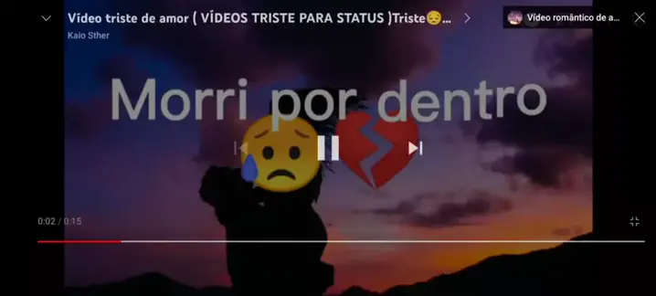 Vídeo triste de amor ( VÍDEOS TRISTE PARA STATUS )Triste😔😥 